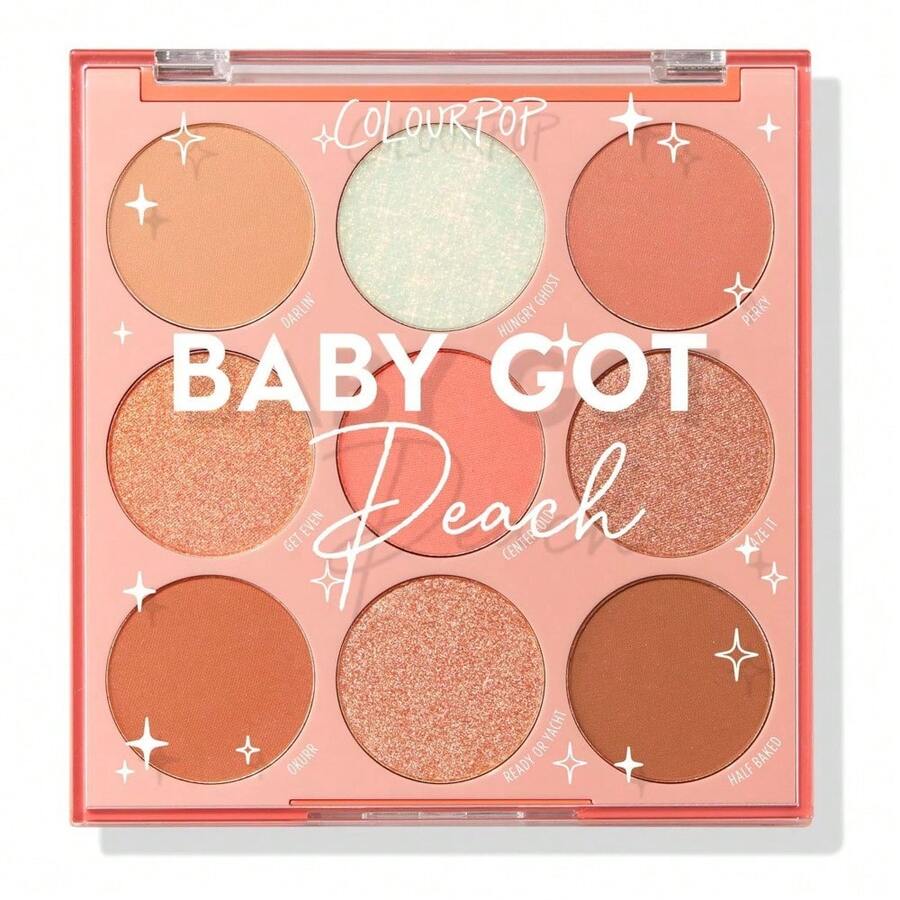 Colourpop Going Coconuts Eyeshadow Palette - Cool-Toned Neutral Eyeshadow Palette With Ultra-Velvety And Silky Finishes - High-Pigment Eye Makeup With A Long-Wearing Formula (0.3 Oz) - Baby Got Peach - 查看 1