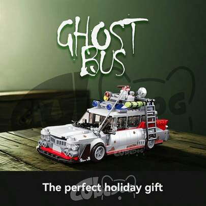 603 Pieces Ghost Bus Building Toy, Easter Travel Car Model, An Ideal Christmas, Birthday And Holiday Gift For Movie And Building Enthusiasts, Suitable For Collection, Giving As A Gift, And Suitable For People Aged 14 And Above.