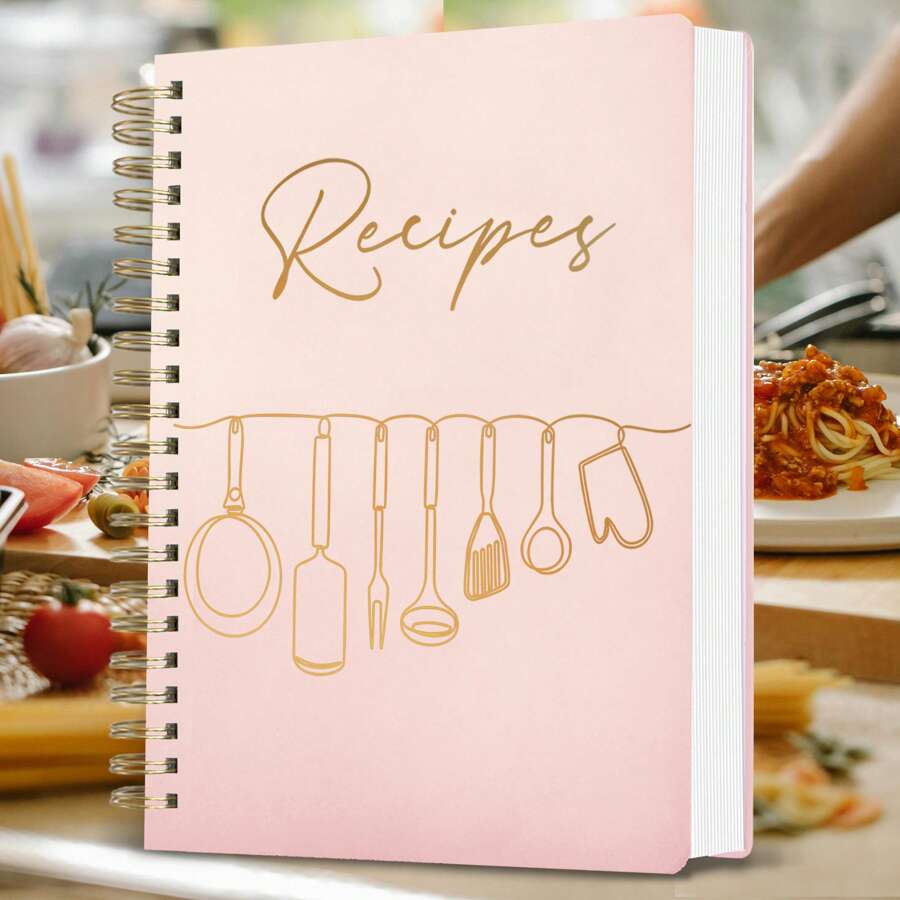 Recipe Book To Write In Your Own Recipes - Blank Recipe Book With Waterproof Cover - With Indexing Tabs For Cooking Lovers -144 Pages School Supplies, Back To School