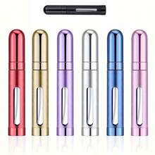 1pc/7pcs 12ml Portable Mini Perfume Atomizer, Iempty Pocket Cologne Spray, Glass Inner Layer And Aluminum Shell Back To School - Multicolor - View 11