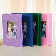 Photo Albums Small Photo Album 4x6 Slip-In Picture Album 26pages Pages Holds 52 Photos , Portable Photo Book 4x6 For Wedding Family Baby Travel Black Blue(The Character Photo Is A Random Decorative Pattern) - Baby Photo Album - View 4
