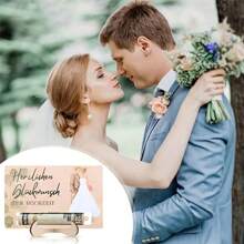 3styles Wedding Blessing Gifts, German Wooden Money Holder Cash Gift Packaging, Wedding Decoration Ornaments Newlyweds Wedding Souvenirs, Home Decoration Room Desktop Ornaments, Love Decorations