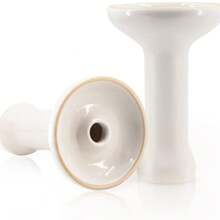 Bol pour Narguilé Accessoires de narguilé pratiques 100% argile brute avec glaçure Bol à chicha facile à nettoyer (Blanc)