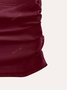 Top ajustado de manga larga con cuello en V, capa base de estilo elegante, nueva colección primavera/verano