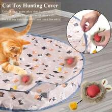 1 Rechargeable Cat And Dog Cache Toy Set - Interactive Rolling Balls Set For Exercise And Entertainment - USB/Battery Powered With Multiple Caps And Quick Action - Thermoplastic Rubber Material - Multicolor - View 2