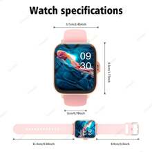 2025 New Silicone Strap Smart Watch With Multiple Sports Modes, Fitness Tracker, Pedometer, Wireless Call, Call Reminder/Rejection, Music Playback Control, Weather Forecast, USB Charging, Suitable For Men/Women