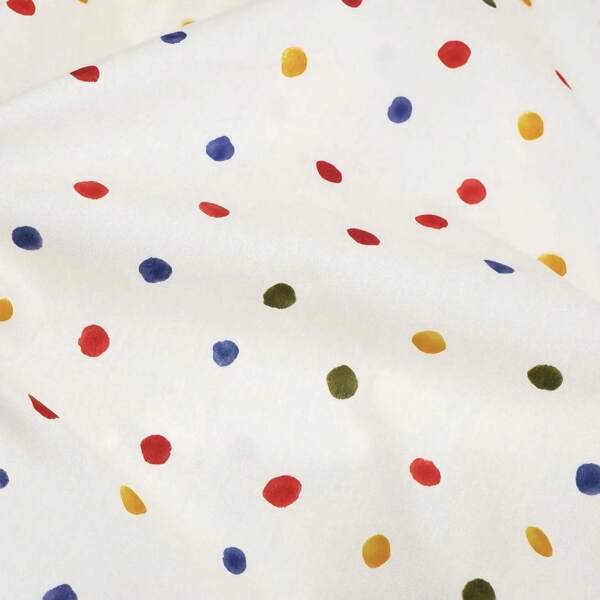 50/100/200*145cm Colorful Polka Dot Printed Fabric, Soft Texture, Suitable For Sewing Projects Like Clothing, Bedding, Toys, Tablecloths, DIY Home Decor