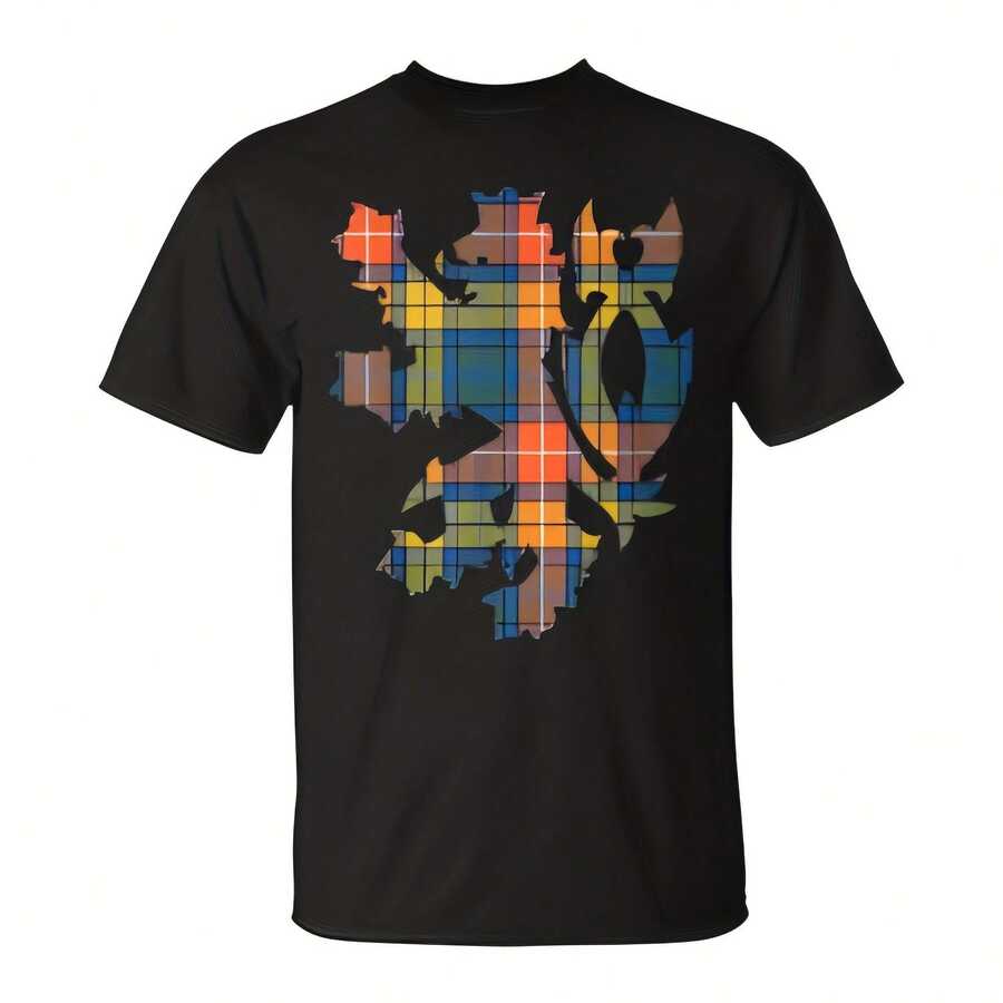 Clan Bucan Tartan Scottish Family Name Scotland Pride T-Shirt 220g Cotton Crew Neck Top With Gentle Be Yours Typography And Pastel Color Design,Subtle Y2335K Meets Natural Style, I For Young Wo Seeking A Calm,Great Gift For A Gentle Soul,Casual Yet Elegant Daily Wear For Garden Walks, Coffee Dates, Art Museums, Or Reading Nooks - Black - View 1