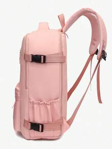 女士背包，大容量旅行背包，通勤/上学背包，时尚笔记本电脑包，短途商务旅行行李包，学生背包，学习用品，学生背包，书包，学生背包，返校背包，学生书包，大容量背包，学生背包，返校包，笔记本电脑隔层，行李带设计，符合航空标准，鞋仓，轻便，便携，适合青少年、女性、大学生，返校必备，开学第一天必备