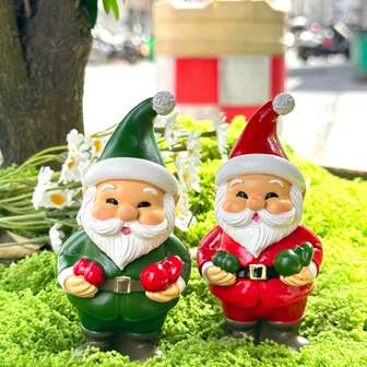 1件户外精灵雕像摆件，童话故事中戴着尖顶帽子的小矮人。摆放在花园草坪上，瞬间营造出身临其境的童话场景。在日常生活中，它非常适合摆放在门厅、窗台、书房书架或办公桌上。摆放在婚礼草坪上，也能增添一丝浪漫气息。送给孩子们，有助于激发他们天真的童话幻想。