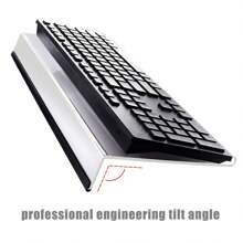1 Piece Compact Acrylic Keyboard Stand - Durable, Space Saving Desk Riser, Acrylic Keyboard Tray Pad Elevator Display Stand Non-Slip Bracket