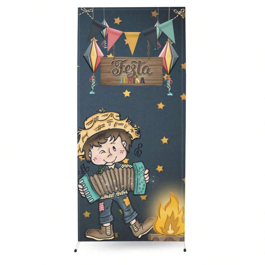 Roman Side Panel Easy To Wear 0.90m X 2.20m June Festival - PLFJN0005 - View 1