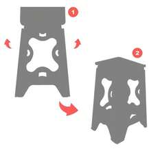 4-Piece Plastic Folding Bench Kit, Multicolor, Assorted Colors