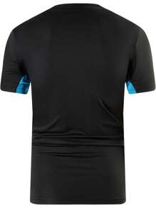 jeansian 1pc Boyfriend Style Men's Sporty Slim Fit Short Sleeve T-Shirt For Tennis, Golf, Bowling, Badminton, Running, Quick-Drying Shirt LSL133