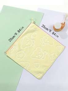 1/3/5 piezas Paños esponjosos de gofre, toallas cuadradas de felpa de coral, toallitas faciales super suaves y absorbentes para el baño del hogar, toallas cuadradas suaves y absorbentes, toallitas faciales pequeñas de unicolor, paños de limpieza multiusos, accesorios de baño para decoración del hogar en verano