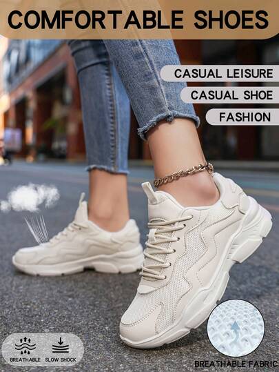 女士休闲运动鞋，轻便透气混色拼接系带户外鞋，女士坡跟拖鞋，休闲校园学生鞋，女士平底厚底运动鞋，户外街头风派对女士运动休闲鞋，新款防臭透气轻便鞋，女士简约时尚办公鞋，镂空大网眼舞蹈鞋