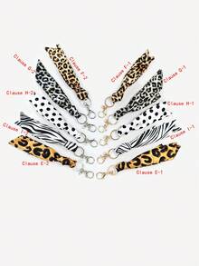 Women Handbag Pendant Accessory With Silk Scarf Fashion Silk Scarf Handbag Charm Ladies Key Chain - Multicolor - View 10