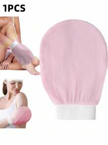 3 Pieces Deep Exfoliating Gloves For Smooth And Shiny Skin - Body Scrub For Bath And Shower - Cleanses Dry Dead Skin - Gentle Yet Effective Exfoliating Gloves, Korean Exfoliating Gloves, Visibly Remove Dead Skin, Great For Self-Tanning Or Keratosis Pilaris, Made Of 100% Viscose, Comes With Body Scrub, Bag, Storage Box, Hair Clips