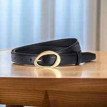 1 件字母设计简约流行女士腰带，适合牛仔裤、西装和夏季服装、秋季学校、秋季、万圣节 - 新款女士細腰帶 - 查看 6