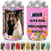 Adega personalizável com foto/texto personalizado, conjunto de abridor de garrafas, conjunto de porta-latas de cerveja, conjunto para Dia dos Pais, festa de aniversário, conjunto para despedida de solteiro, conjunto para casamento e festas de fim de ano.