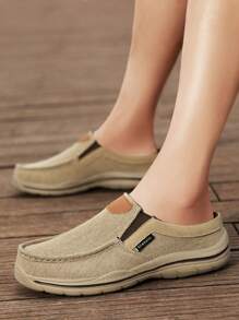 2025 Men's Casual Slip-On Loafers, Indoor Slouchy Shoes, Thick Soft Sole Sneakers. Size Runs Small, Please Order 1 Size Up