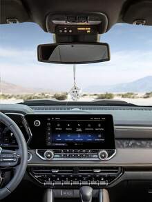 1 pieza Colgante de espejo retrovisor de coche con dados creativos, decoración colgante brillante para el interior del coche, accesorio de espejo retrovisor, decoración de moda para el interior del coche, accesorio de decoración oscilante de diamante para el espejo retrovisor del coche, tamaño universal