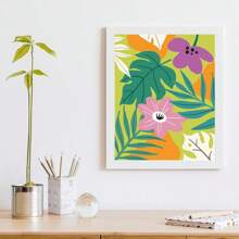 8X10 Pre Drawn Canvas For Painting For Kids 10 Pcs Floral Pre Printed Canvas Painting Kit Vibrant Botanical Pre Drawn Canvas To Paint Girls Night Party Supplies