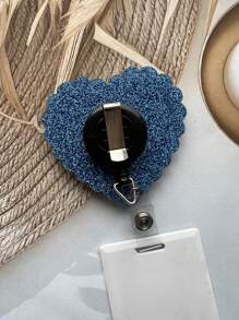 Rozwijany identyfikator pielęgniarki w kształcie serca | Identyfikator pielęgniarki | Niestandardowy magnetyczny identyfikator | Rozwijany uchwyt na klips dla studentów, karta identyfikacyjna lekarza, stop cynku