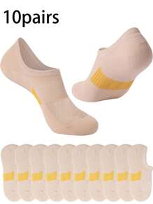 10/5/3/1 paire de chaussettes mi-mollet pour femmes et chaussettes hautes élastiques pour hommes, chaussettes souples, extensibles et respirantes pour un port quotidien confortable et polyvalent. Chaussettes mi-mollet unisexes simples et confortables. Chaussettes bateau mode pour hommes et femmes.