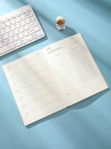 1 Pc 2026 English Planner Without Pen, Suitable For Office School Supplies, Back To School