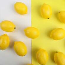 Artificial Lemons Artificial Fruits Fake Lemons Lifelike Lemonade Simulation Party Kitchen Table Summer Decorations Vase Filler Photographic Props (Yellow Lemons)