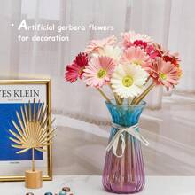 1/6/12 Stück 38cm/15 Zoll Mehrfarbige Künstliche Seide Afrikanische Gänseblümchen Chrysanthemen, geeignet für Muttertag, Ostern, Heim- und Küchendekoration zu Hochzeiten, Neujahrsfest, Frühling und Sommer Blumendekoration. Geeignet für den Garten Outdoor, Innen- und Außendekoration, Vase, Künstliche Pflanzen, Dekorationen für alle Jahreszeiten, Raumdekoration, Herbst