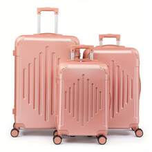 Luggage Set 3pcs Suitcase Sets With Spinner Wheel, Hardside Expandable Travel Laggage - Red - View 7