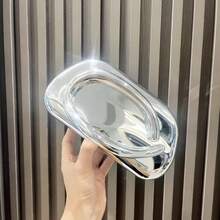 Dancing Engine 女士金色亚克力硬盒手拿包，配有可拆卸肩带、斜挎包和手提包，非常适合送礼、派对、正式活动 - 銀色 - 查看 2