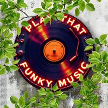 2D 平面 - 1 件复古唱片金属标牌 - 8x8 英寸复古墙面装饰，带有“PLAY THAT FUNKY MUSIC”霓虹灯文字，2D 平面印刷，适合家庭、车库、咖啡厅、餐厅、车库墙面艺术 | 复古墙面艺术 | 金属表面，唱片墙面艺术（随机孔样式） - 彩色 - 查看 7