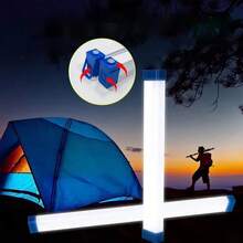 1 件 USB 可充电 LED 灯，夜市帐篷照明，移动电源灯，家用应急灯，带磁铁 - 彩色 - 查看 2