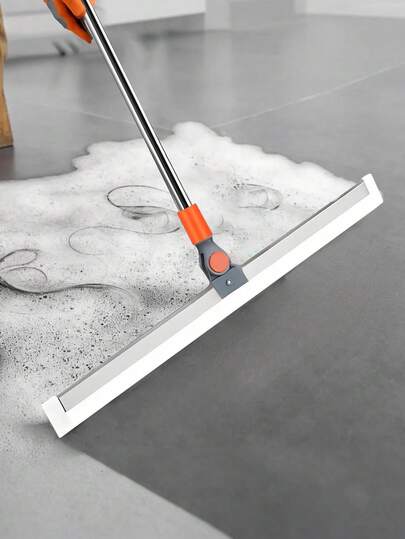 1pc/Upgrade Silicone Broom, High-Position Window Cleaner, Floor Mop For Home, Bathroom, Magic Silicone Broom For Cleaning Water Back To School