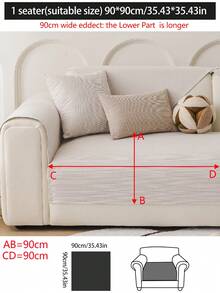 1 vỏ gối sofa đa năng 4 mùa, tấm lót sofa chống trượt bằng vải nhung đơn giản hiện đại, chống bụi bẩn, có thể giặt bằng máy, trang trí nhà cửa, bảo vệ thân thiện với vật nuôi, phù hợp cho phòng ngủ, văn phòng, phòng khách, ghế sofa hình chữ L - Màu be - Xem 19