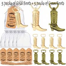 24 Set Cowboy Stiefel Flaschenöffner, Western Themen Party Gastgeschenke Set, Geschenke und Dekorationen für Gäste bei Hochzeit, Baby-Dusche, Valentinstag Geschenke, Geburtstagsparty