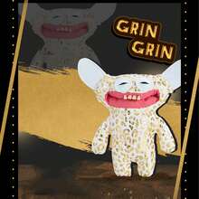 ZURU Gold Fuggs，搞笑丑陋怪物，毛绒玩具，收藏品，玩具（Grin Grin - 豹纹羊毛，金箔印花） - Grin Grin - 查看 2