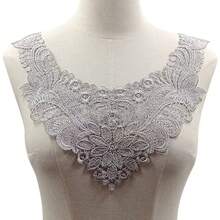 1pc Polyester Lace Embroidery Hollow Floral Collar Applique, For Dresses And Crafts - Multicolor - View 15