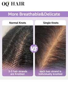 OQ Peluca sin pegamento Wear Go, predecolorada, con pequeños nudos, rizada, recta, 6x4, con cierre de encaje HD, densidad del 180 %, de 28 a 30 pulgadas, precortada y prearrancada, elegantes pelucas de cabello humano sin procesar, color natural, elegante, de aspecto natural, elegante para principiantes - SNatural - Ver 12