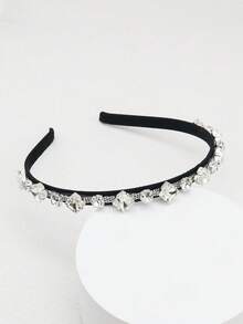 1pc Women's Elegant Rhinestone Square Hair Hoop, Suitable For Parties, Daily Wear, Gifts, Bridal Weddings, All Seasons,Hair Accessories,Hairband Headbands Head Accessories - Multicolor - View 18