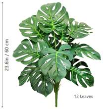 63-86-103cm/40,55 Zoll künstliche Monstera Pflanzen, Fake Palmenbaum mit Kunststoff Schildkrötenblättern, grüne Hochgewächse für Heim, Garten und Raumdekoration