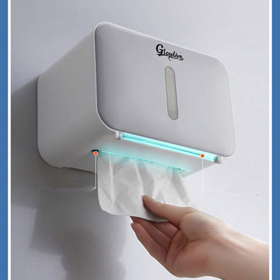 Tempat Tisu Toilet, Organizer Penyimpanan Kamar Mandi, Hemat Ruang, Penutup Kotak Tisu, Desain Elegan, Mudah Diakses, Menjaga Kamar Mandi Tetap Rapi, Aksesori Kamar Mandi Modis, Pemasangan Mudah