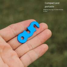 10 pièces Boucles en alliage d'aluminium pour le camping en plein air, régleur de corde de tente, boucle en forme de S pour corde de vent
