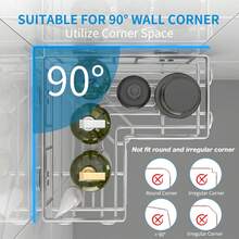 Youvip Adhesive Corner Shower Caddy - No Drilling Wall Mounted Shower Shelves-Rustproof, Organizer For Bathroom With Soap Holder. Silver - 銀色 - 查看 2