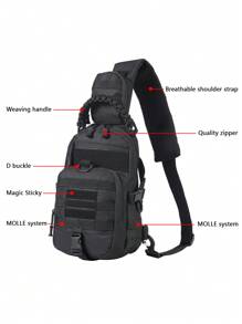 Multi-Function Sports Chest Bag, Outdoor Sports Sling Bag, Crossbody Bag With Multiple Pockets, Suitable For Hiking, Trekking, Camping And Various Outdoor Activities