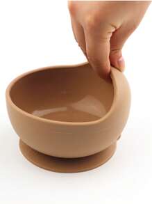 Thickened Silicone Bowl, Suction Cup Bowl Heat-Resistant Food Bowl, Feeding Tableware Complementary Food Bowl,