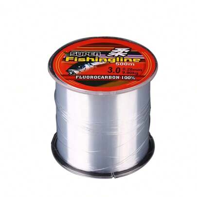 Topline Tackle 500m 0.18mm 0.2mm 0.23mm Super Strong Nylon Fishing Line Transparent Fishing Lines